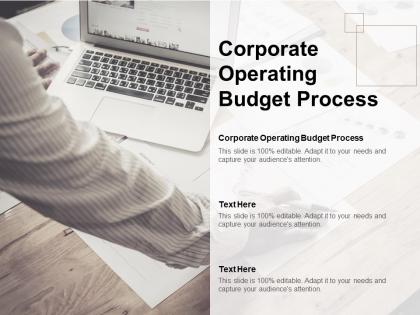 Corporate operating budget process ppt powerpoint presentation ideas shapes cpb