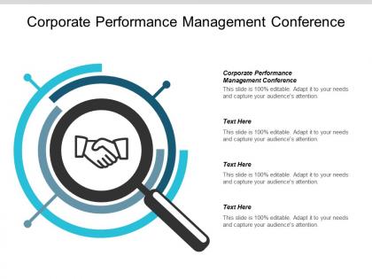 Corporate performance management conference ppt powerpoint presentation model slide cpb