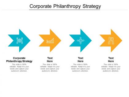 Corporate philanthropy strategy ppt powerpoint presentation outline images cpb