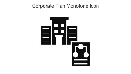 Corporate Plan Monotone Icon In Powerpoint Pptx Png And Editable Eps Format