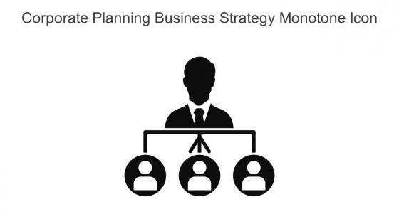 Corporate Planning Business Strategy Monotone Icon In Powerpoint Pptx Png And Editable Eps Format