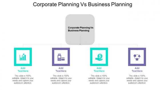 Corporate Planning Vs Business Planning Ppt Powerpoint Presentation Icon Clipart Images Cpb