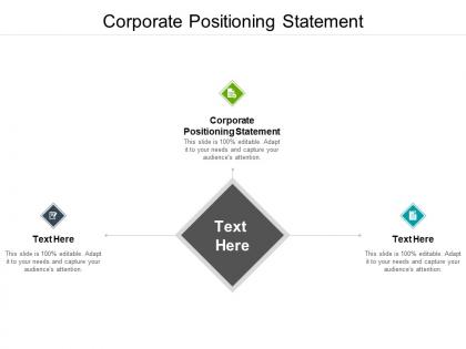 Corporate positioning statement ppt powerpoint presentation file good cpb