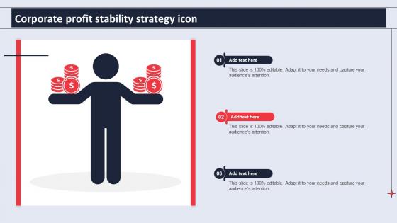 Corporate Profit Stability Strategy Icon