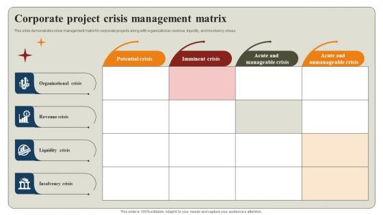 Corporate Project Crisis Management Matrix