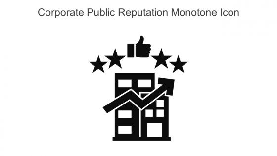 Corporate Public Reputation Monotone Icon In Powerpoint Pptx Png And Editable Eps Format