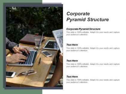 Corporate pyramid structure ppt powerpoint presentation infographic template show cpb