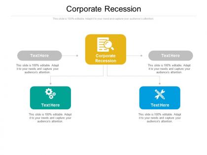 Corporate recession ppt powerpoint presentation ideas demonstration cpb