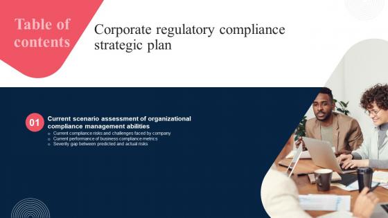 Corporate Regulatory Compliance Strategic Plan Table Of Contents Strategy SS V