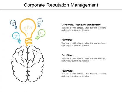 Corporate reputation management ppt powerpoint presentation infographics inspiration cpb