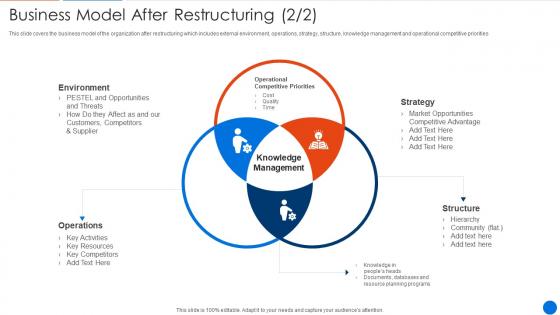 Corporate Restructuring Model After Restructuring