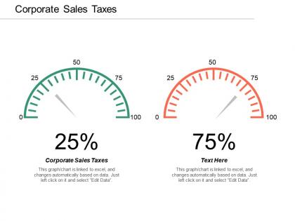 Corporate sales taxes ppt powerpoint presentation infographics slide portrait cpb