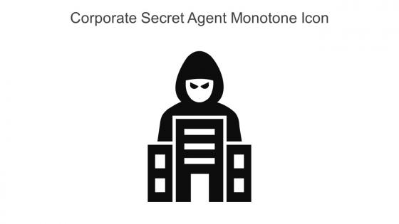 Corporate Secret Agent Monotone Icon In Powerpoint Pptx Png And Editable Eps Format