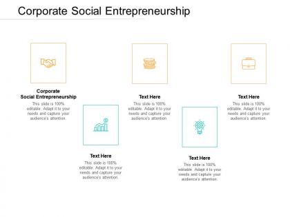 Corporate social entrepreneurship ppt powerpoint presentation portfolio design templates cpb