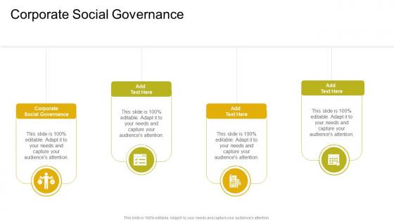 Corporate Social Governance In Powerpoint And Google Slides Cpb