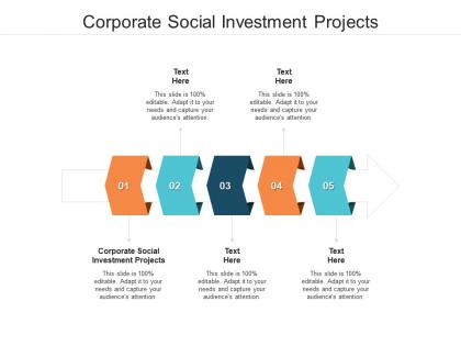 Corporate social investment projects ppt powerpoint presentation icon images cpb