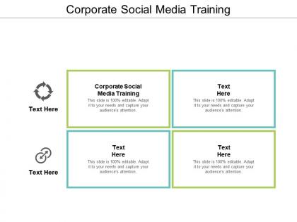 Corporate social media training ppt powerpoint presentation gallery ideas cpb