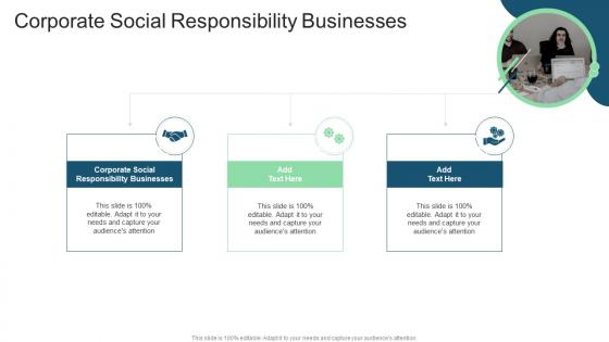 Corporate Social Responsibility Businesses In Powerpoint And Google Slides Cpb
