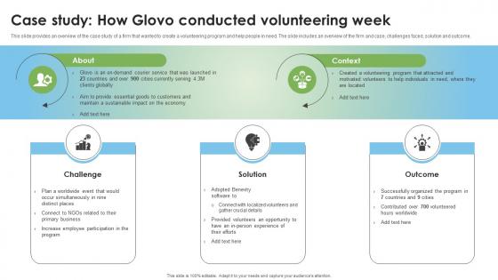 Corporate Social Responsibility Case Study How Glovo Conducted Volunteering Week Strategy SS