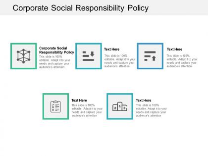 Corporate social responsibility policy ppt powerpoint presentation grid cpb