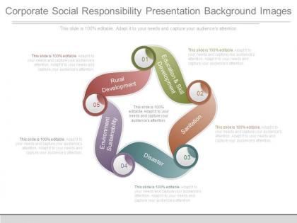 Corporate social responsibility presentation background images