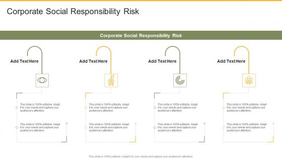 Corporate Social Responsibility Risk In Powerpoint And Google Slides Cpb