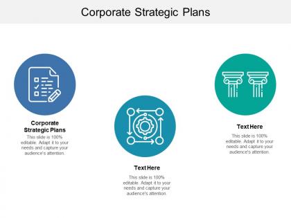 Corporate strategic plans ppt powerpoint presentation show example topics cpb