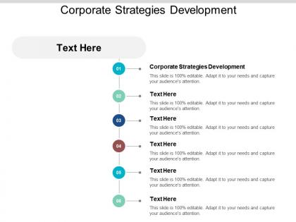 Corporate strategies development ppt powerpoint presentation styles rules cpb
