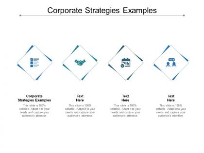 Corporate strategies examples ppt powerpoint presentation gallery skills cpb