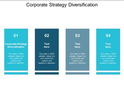 Corporate strategy diversification ppt powerpoint presentation styles samples cpb
