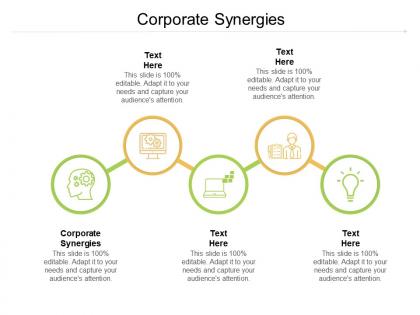 Corporate synergies ppt powerpoint presentation summary deck cpb