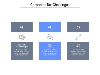 Corporate tax challenges ppt powerpoint presentation model templates