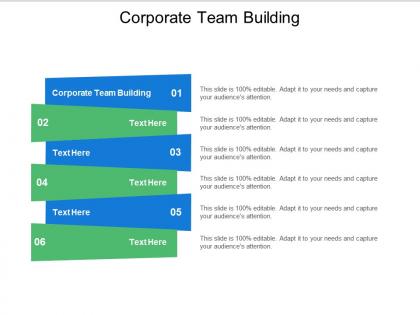 Corporate team building ppt powerpoint presentation slides slideshow cpb