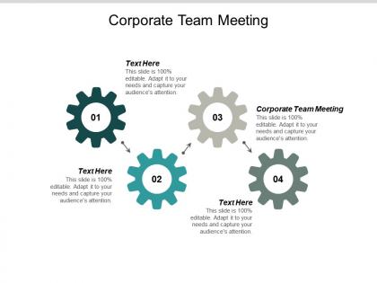 Corporate team meeting ppt powerpoint presentation outline visuals cpb