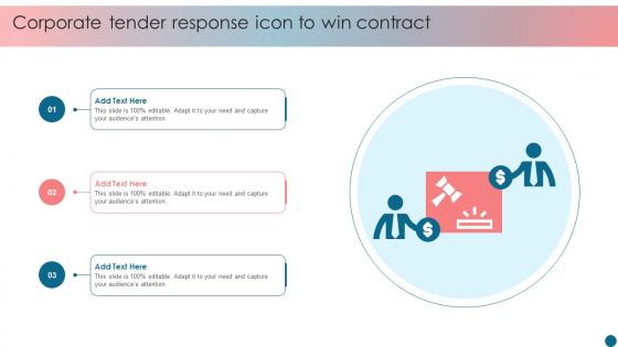 Corporate Tender Response Icon To Win Contract