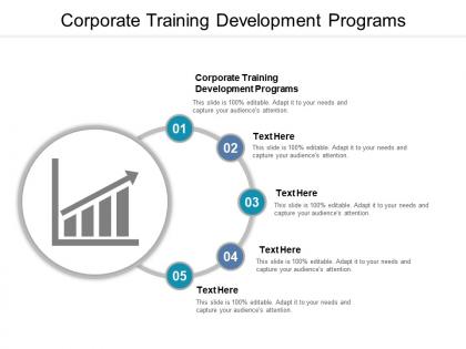 Corporate training development programs ppt powerpoint presentation model topics cpb