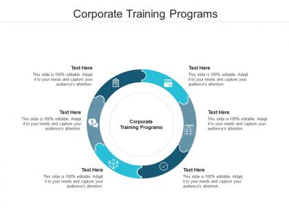Corporate training programs ppt powerpoint presentation infographics designs download cpb