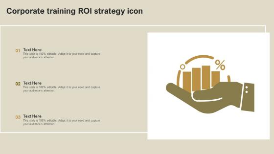 Corporate Training ROI Strategy Icon