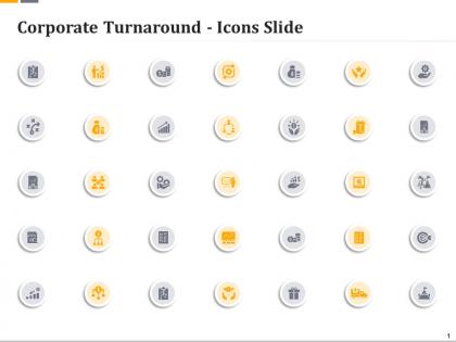 Corporate turnaround icons slide ppt background images
