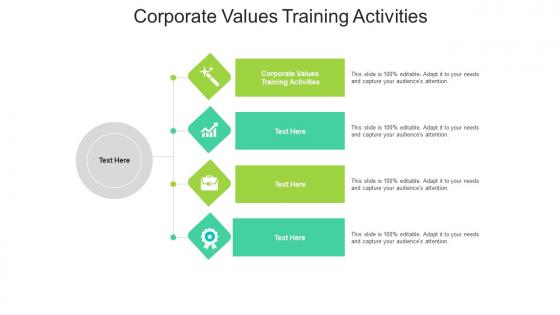 Corporate values training activities ppt powerpoint presentation icon template cpb