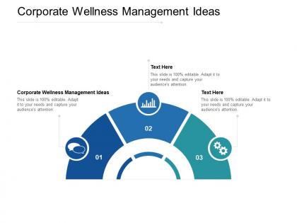 Corporate wellness management ideas ppt powerpoint presentation visuals cpb