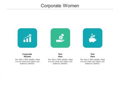 Corporate women ppt powerpoint presentation summary inspiration cpb