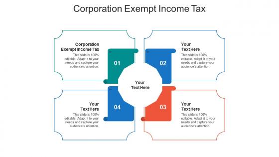 Corporation exempt income tax ppt powerpoint presentation visual aids slides cpb