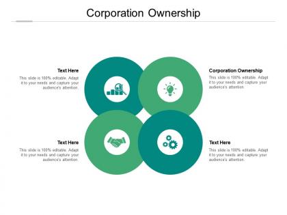 Corporation ownership ppt powerpoint presentation infographic template examples cpb