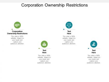 Corporation ownership restrictions ppt powerpoint presentation slides graphics design cpb