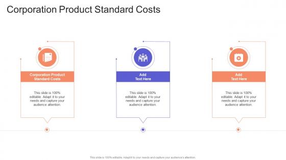 Corporation Product Standard Costs In Powerpoint And Google Slides Cpb