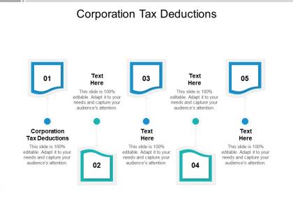 Corporation tax deductions ppt powerpoint presentation layouts layouts cpb