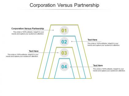 Corporation versus partnership ppt powerpoint presentation layouts background designs cpb