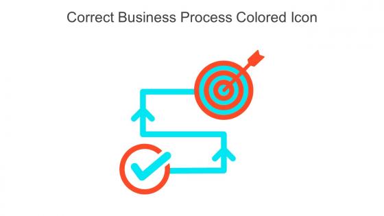 Correct Business Process Colored Icon In Powerpoint Pptx Png And Editable Eps Format