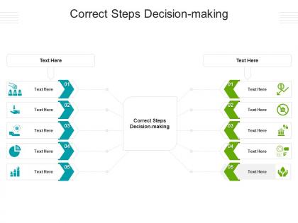 Correct steps decision making ppt powerpoint presentation ideas outfit cpb